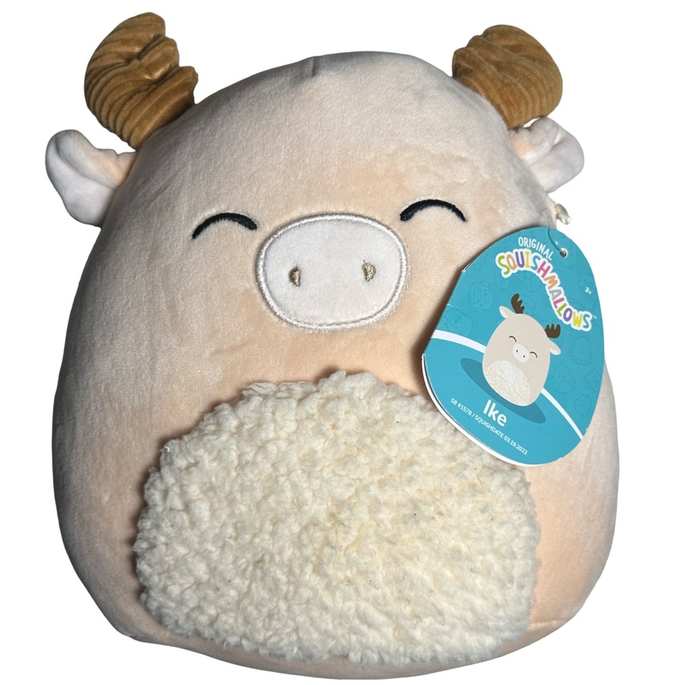 RARE! CANADA EXCLUSIVE Squishmallow Ike the Moose Fluffy Belly 8” NWT 2022
